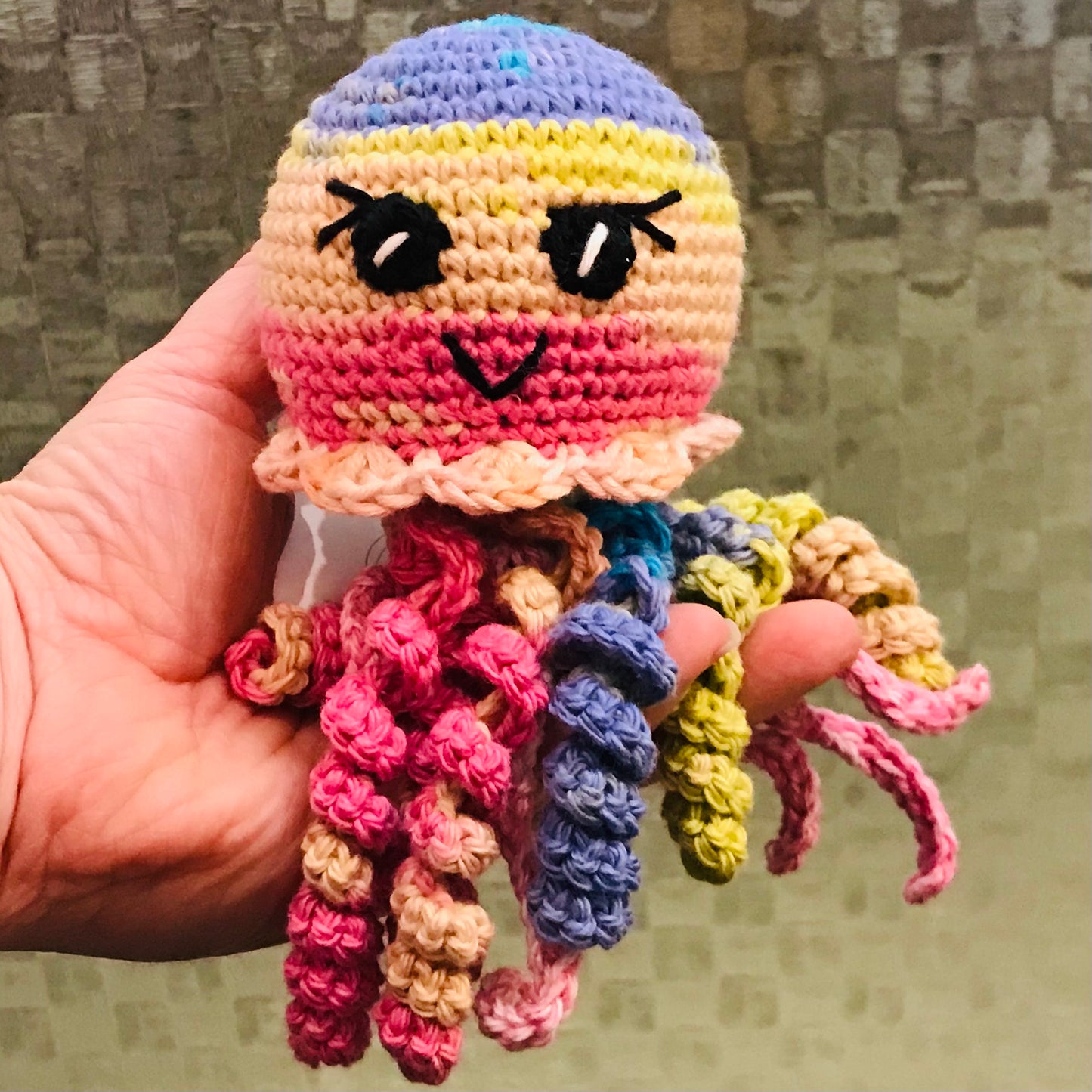 Octopus Crochet Toy - multi coloured