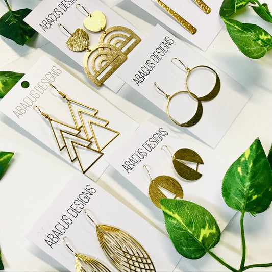 Brass Dangle Earrings