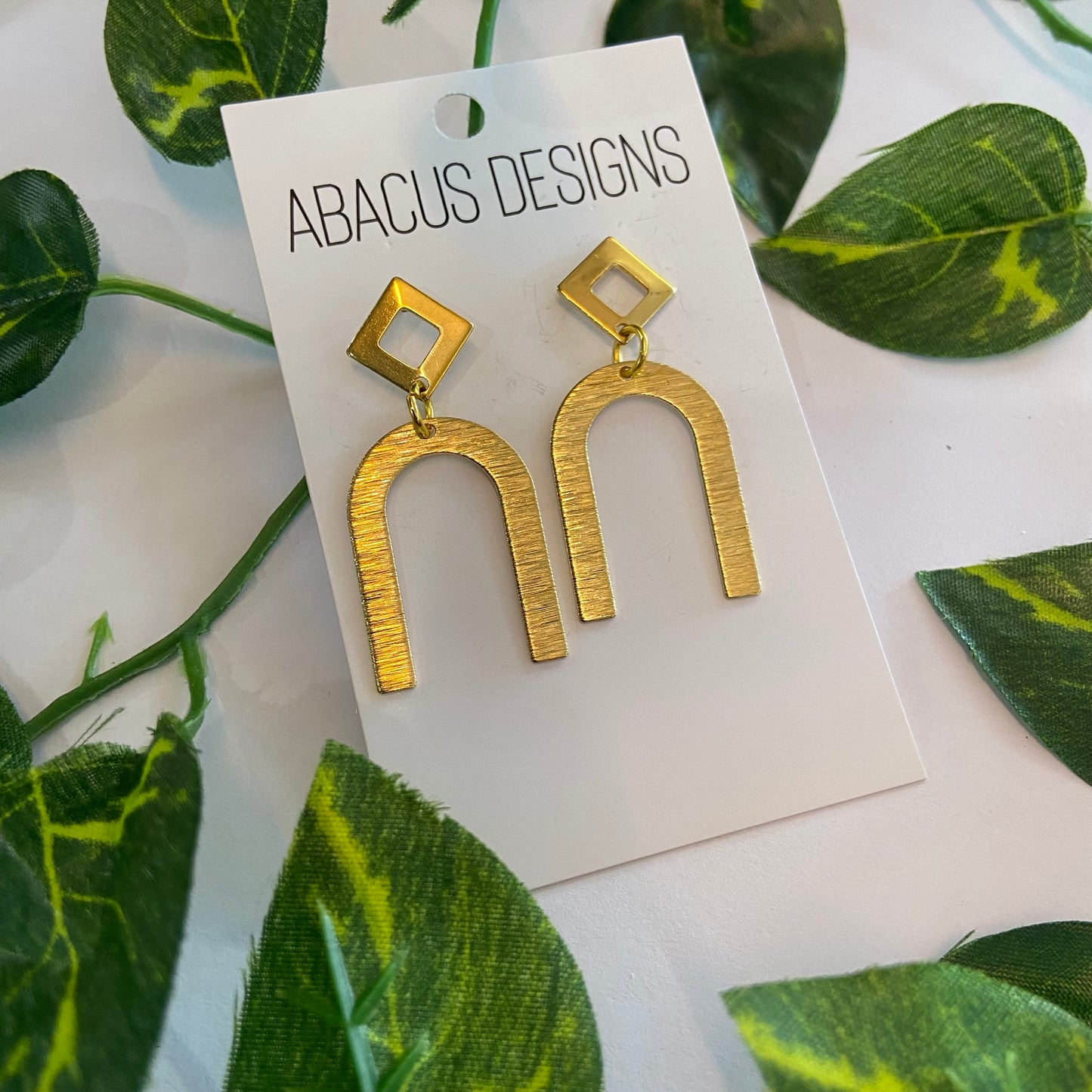 Brass Dangle Earrings