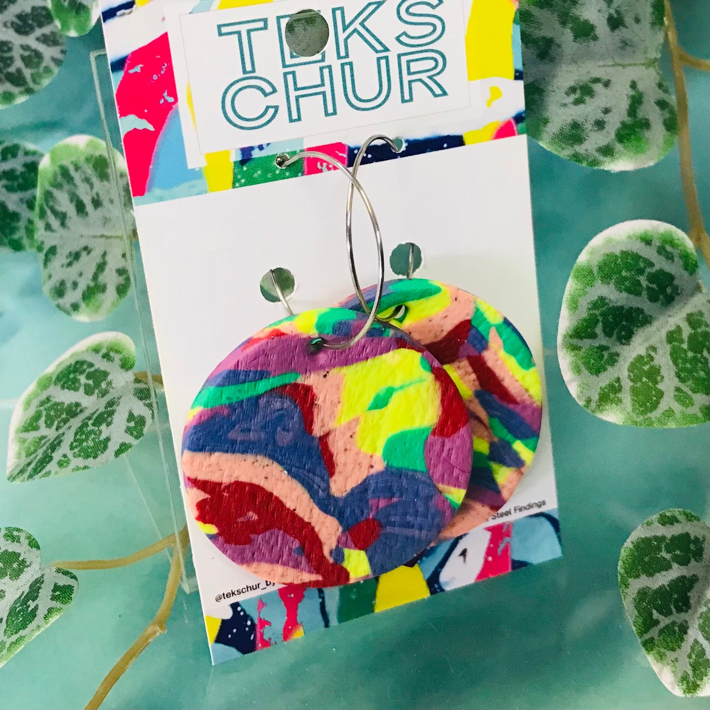 Polymer Clay Earrings - Spheres