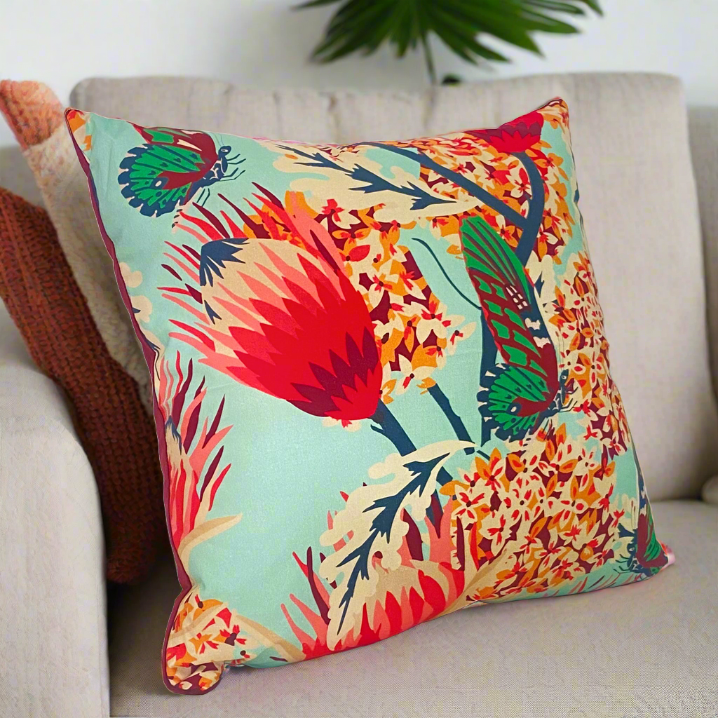 Cushion - BUTTERFLIES & PROTEA