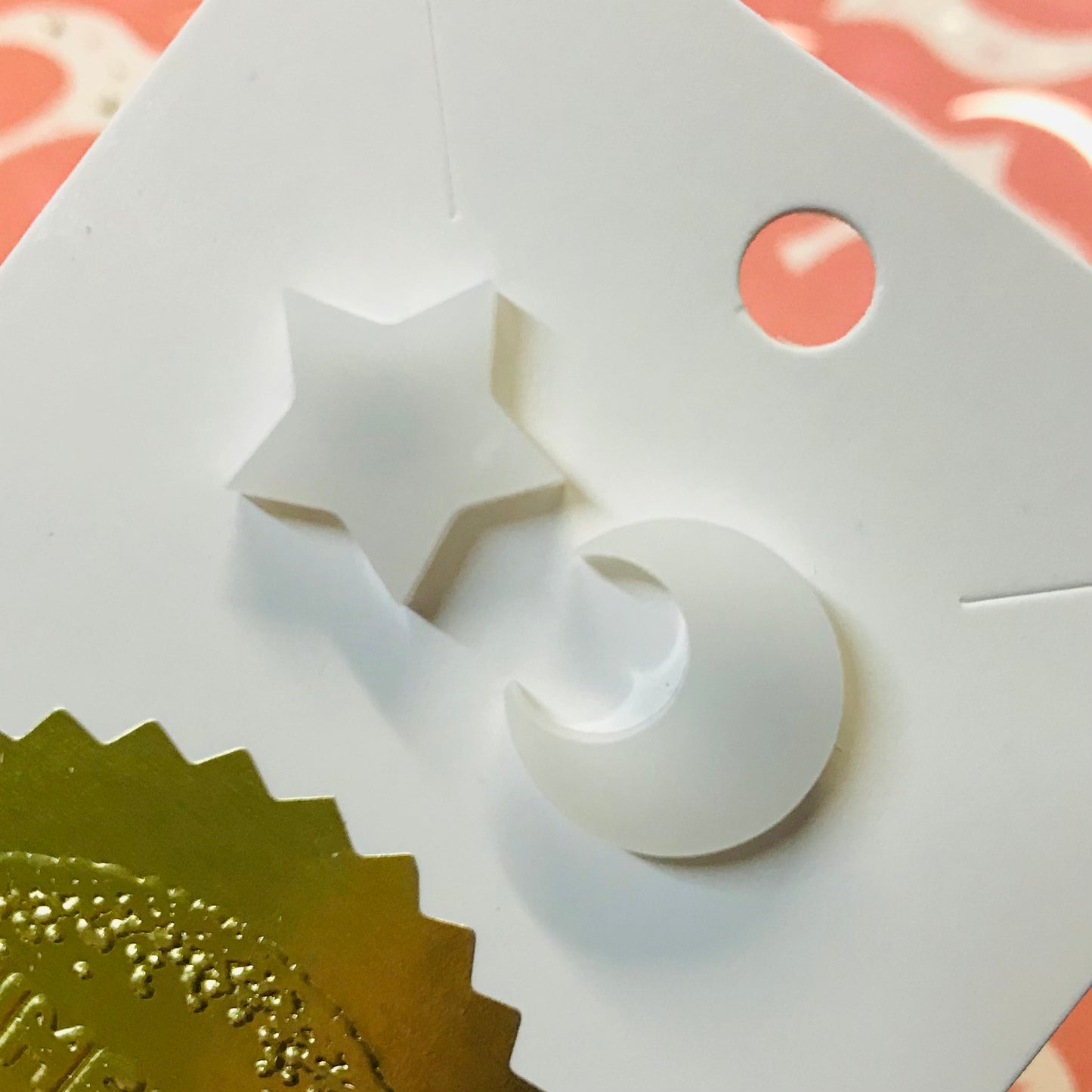 Novelty Resin Sparkle Stud Earrings