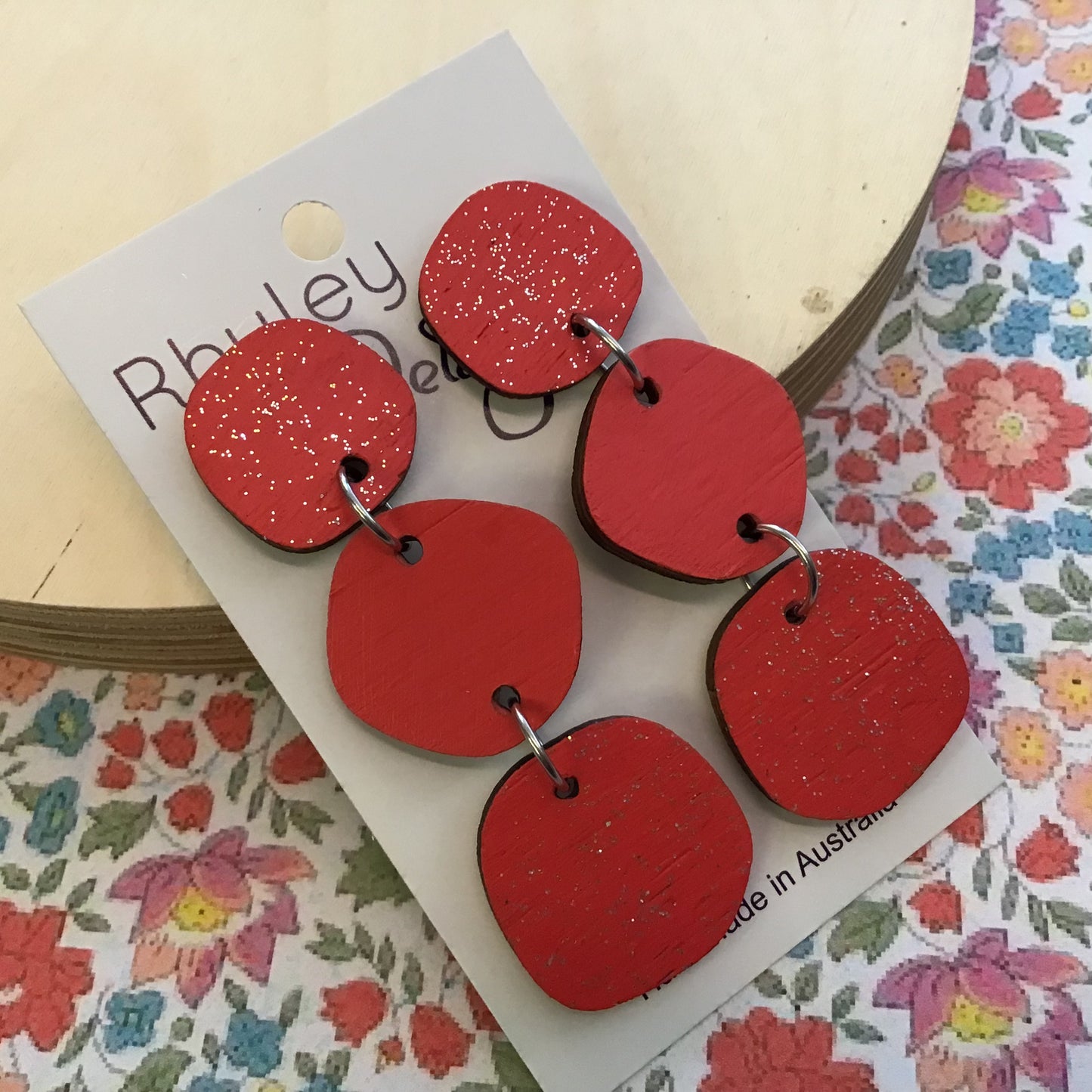 Triple Drop Statement Earrings