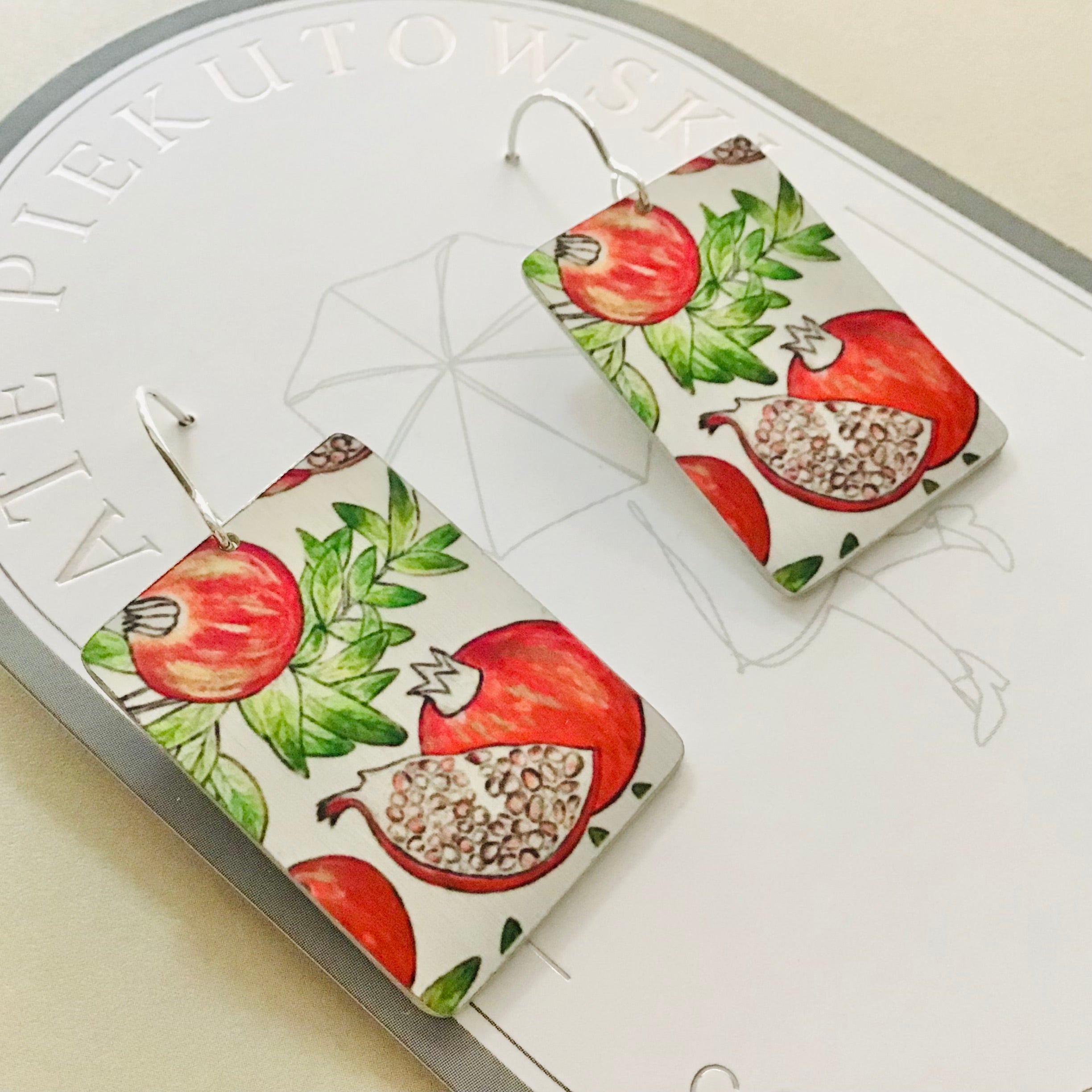 Aluminium Original Art Earrings