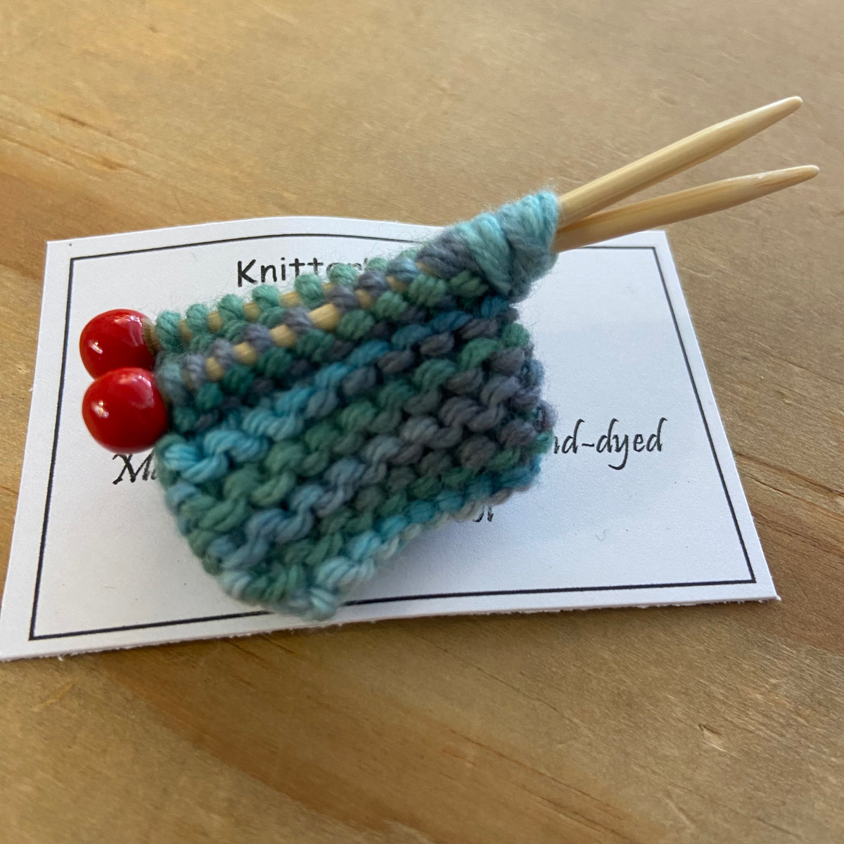 Handcrafted Knitter's Brooch