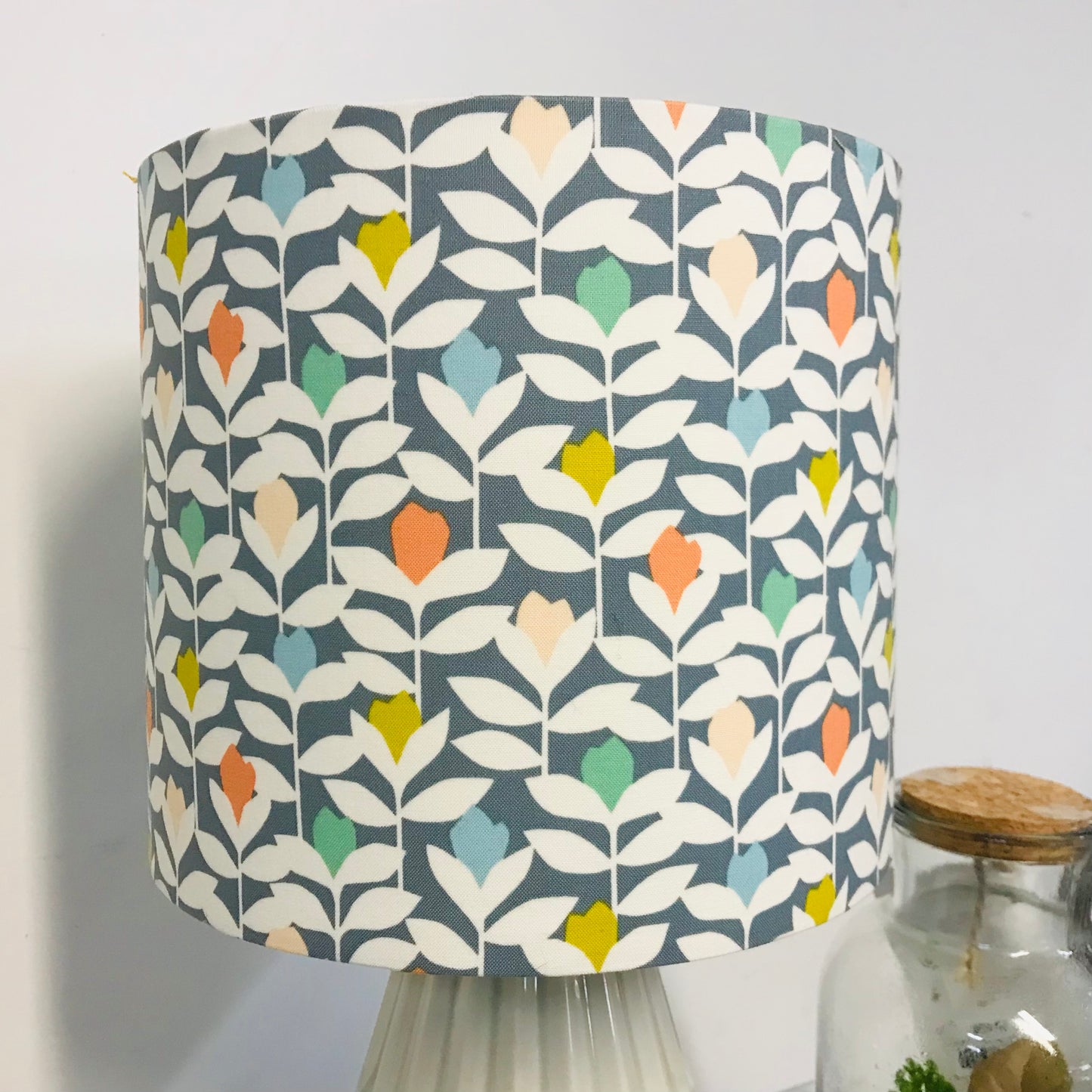 Custom Lamp Shade only - Pastel Vines