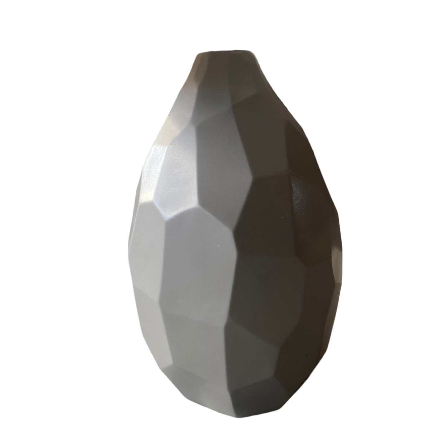 Charcoal Ceramic table lamp with Pastel Mirage Shade