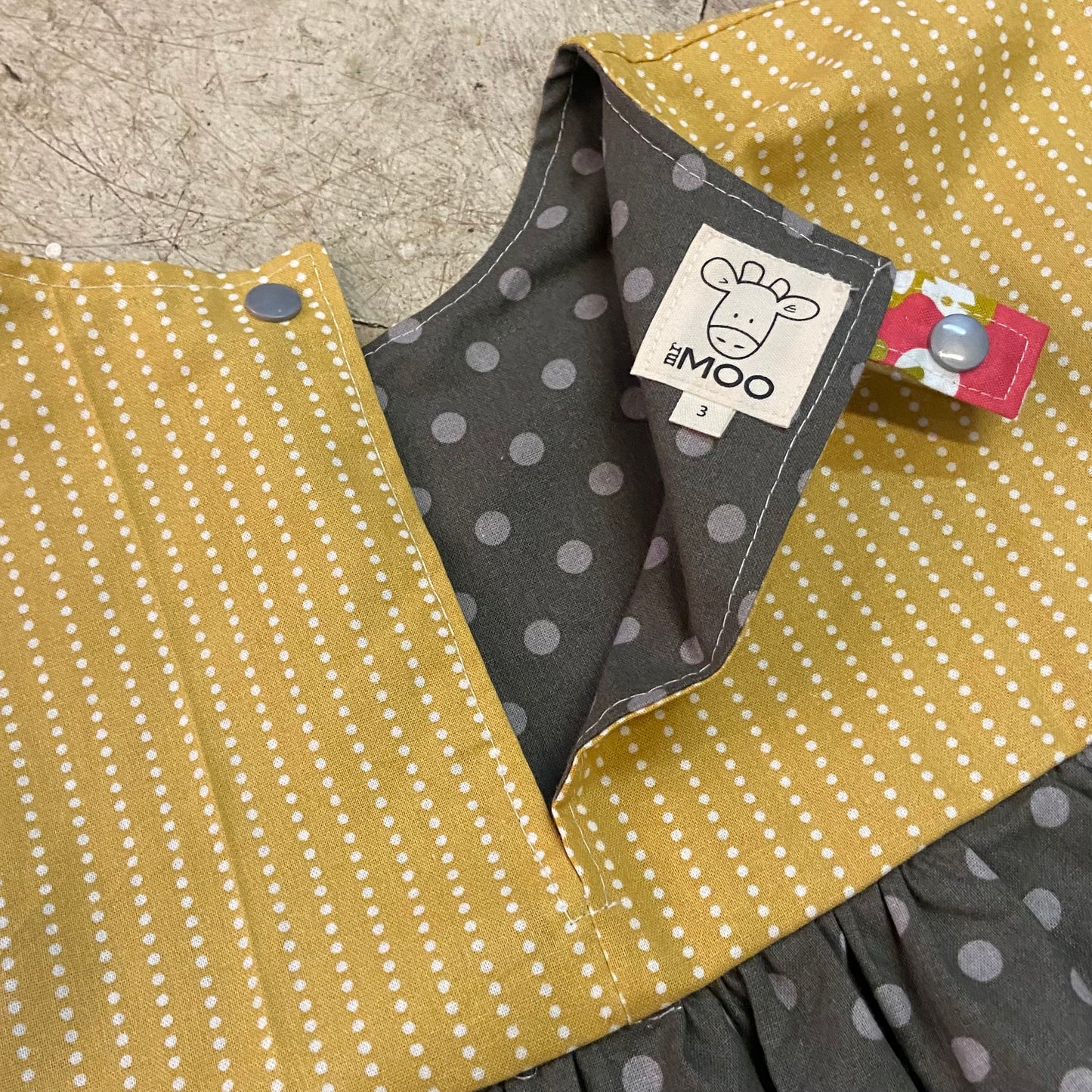 The Moxie Handmade Dress - Mustard Floral