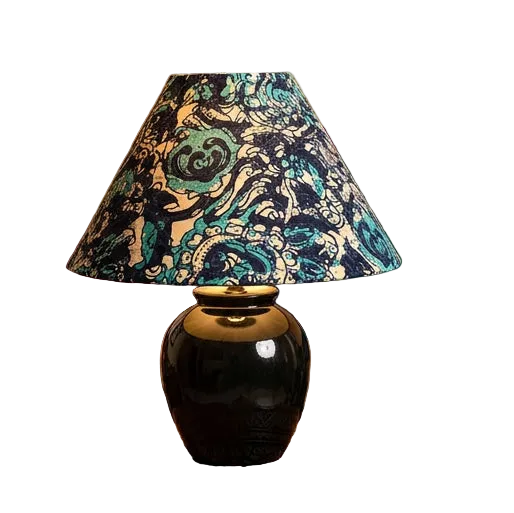 Ikat Indian Floral Empire Small Table Lamp