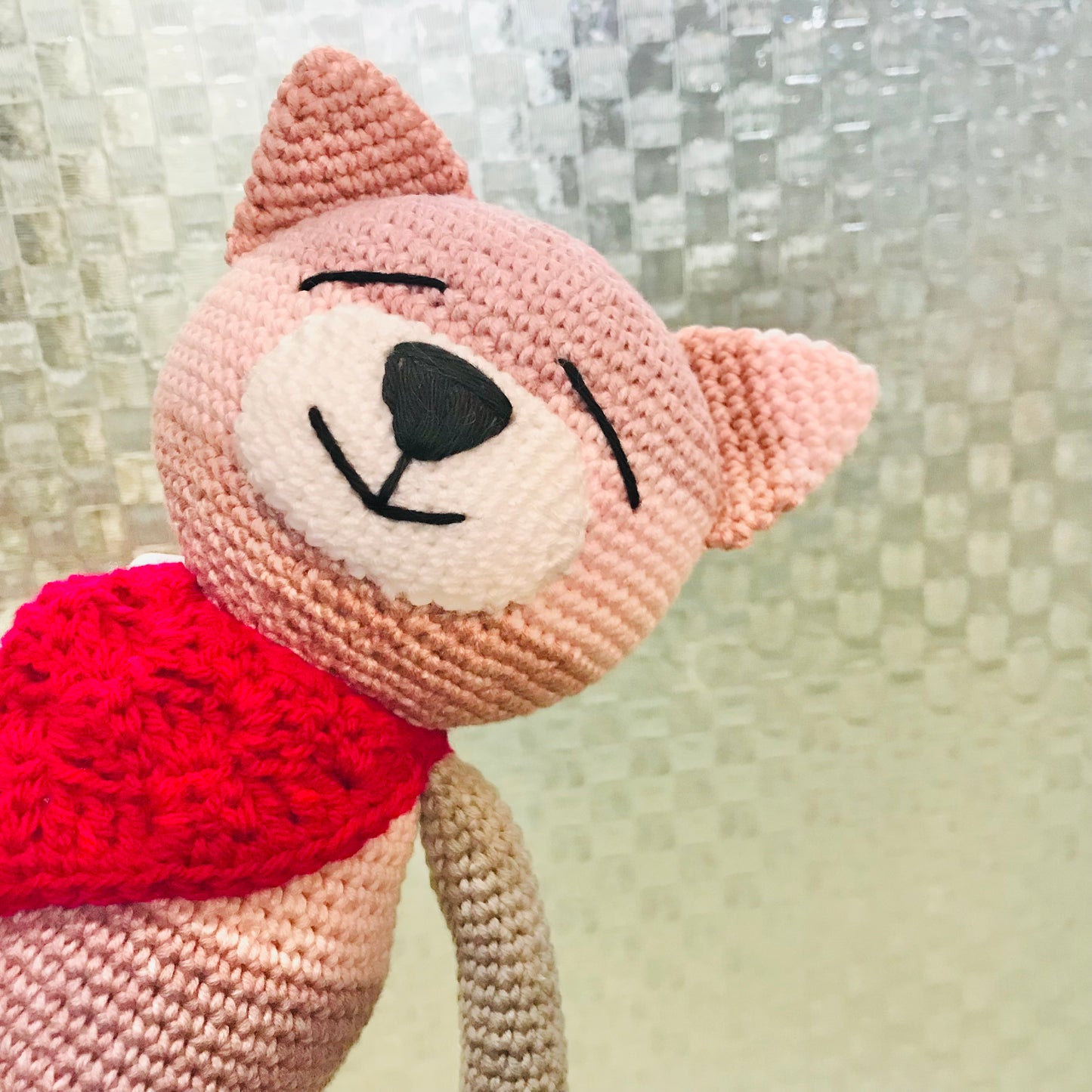 Crochet Stripey Cat Toy