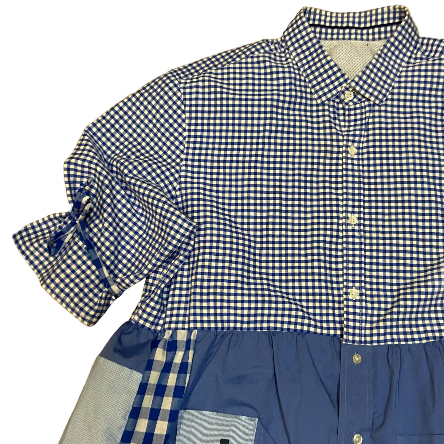 Scarecrow Dress - Electric Blue Checks