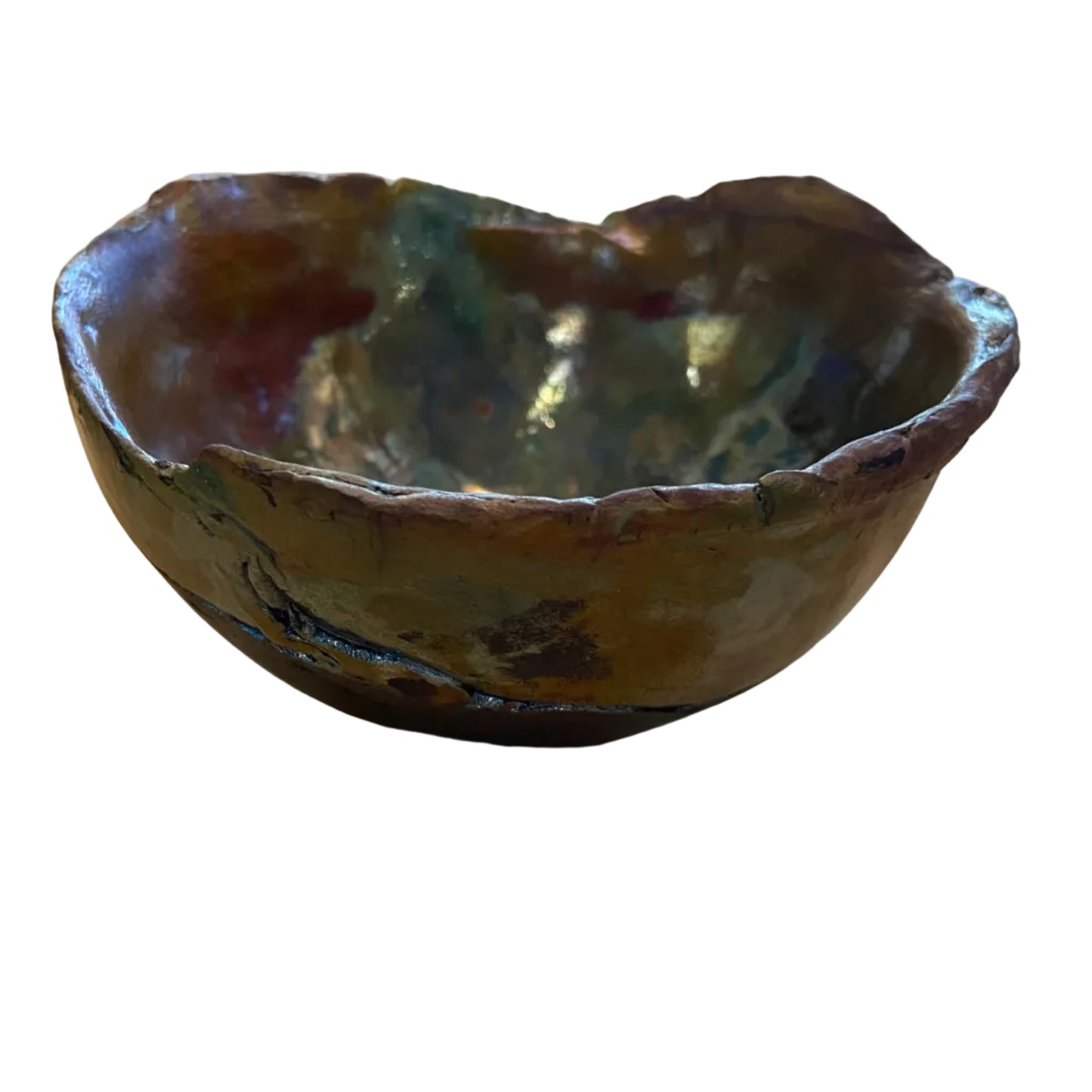 Raku Decorative Bowl - Lustre Glaze