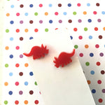 Novelty Studs Earrings - Graphic Acrylic
