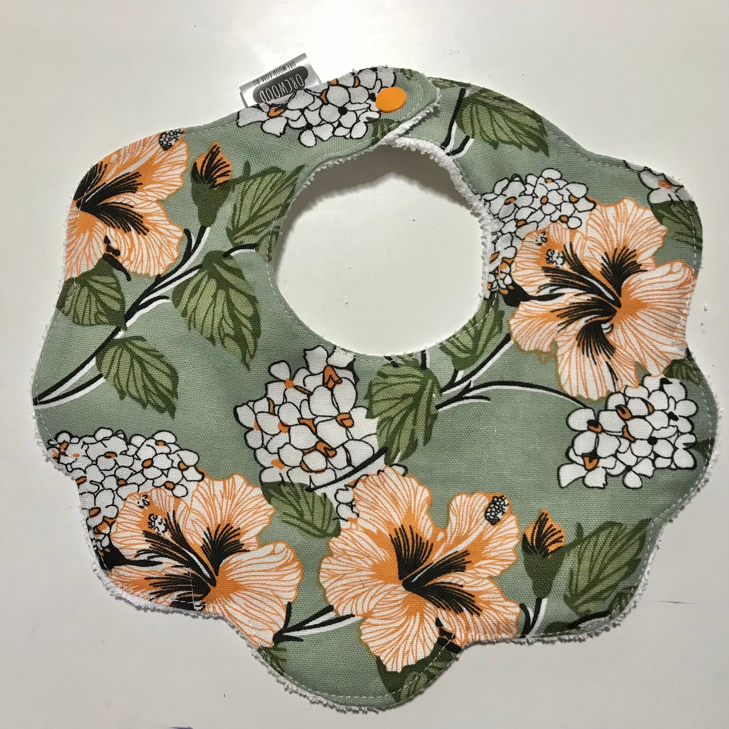 Bibs - Handmade Scalloped baby and toddler bib