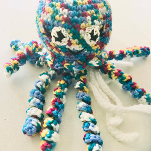 Octopus Crochet Toy - multi coloured