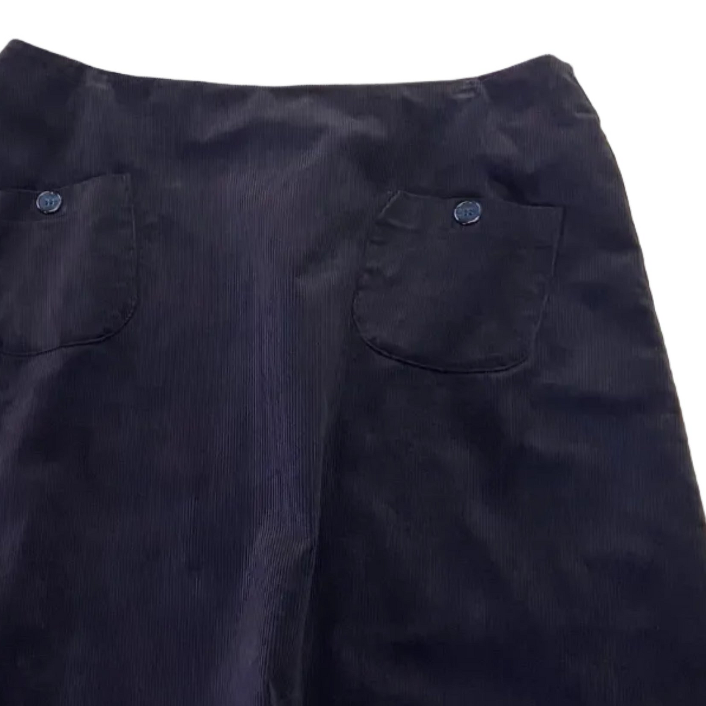 Women's Handmade Corduroy Pocket Skirt - Ink