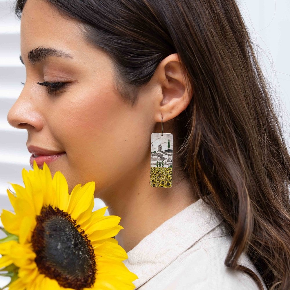Aluminium Original Art Earrings