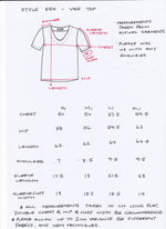 Women's Handmade V Top - Hibiscus ** ON SALE **
