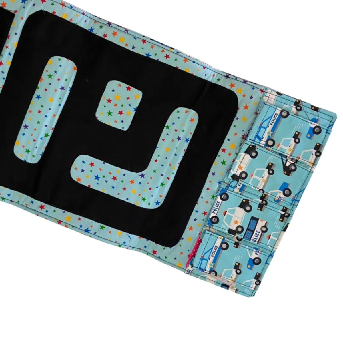 Handmade Fabric Toy Car Travel Roll Wallet