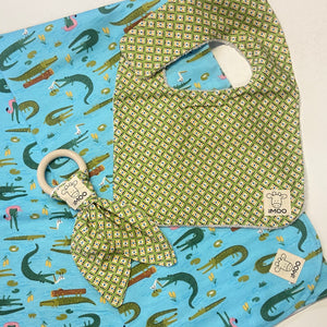 Gift Box - Blanket, Bib & Timber Teether