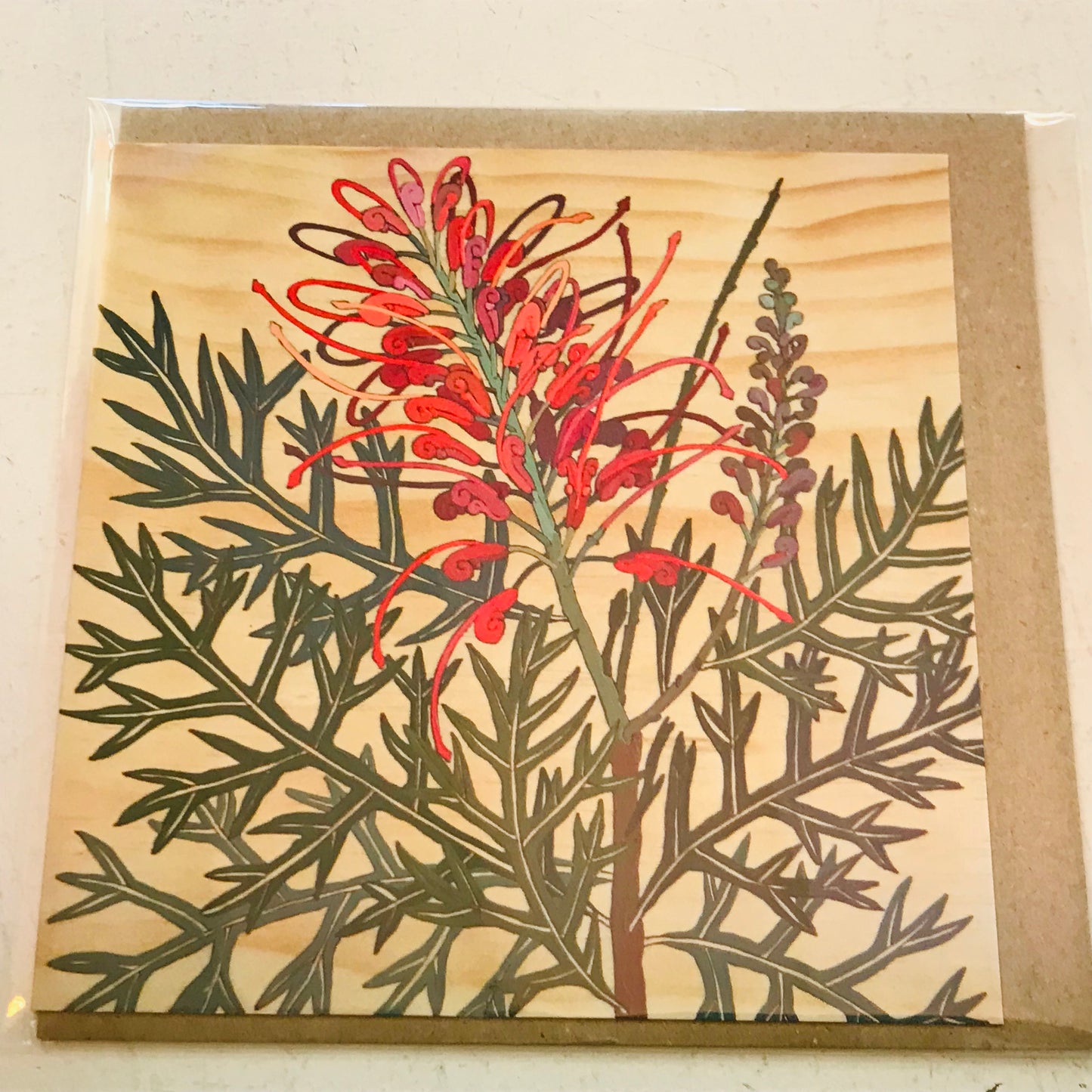 Flora Square Blank Greeting Cards