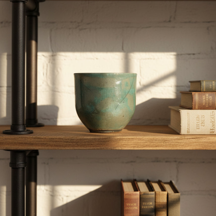 Raku Planter Bowls - Lustre Glaze Inside & Out