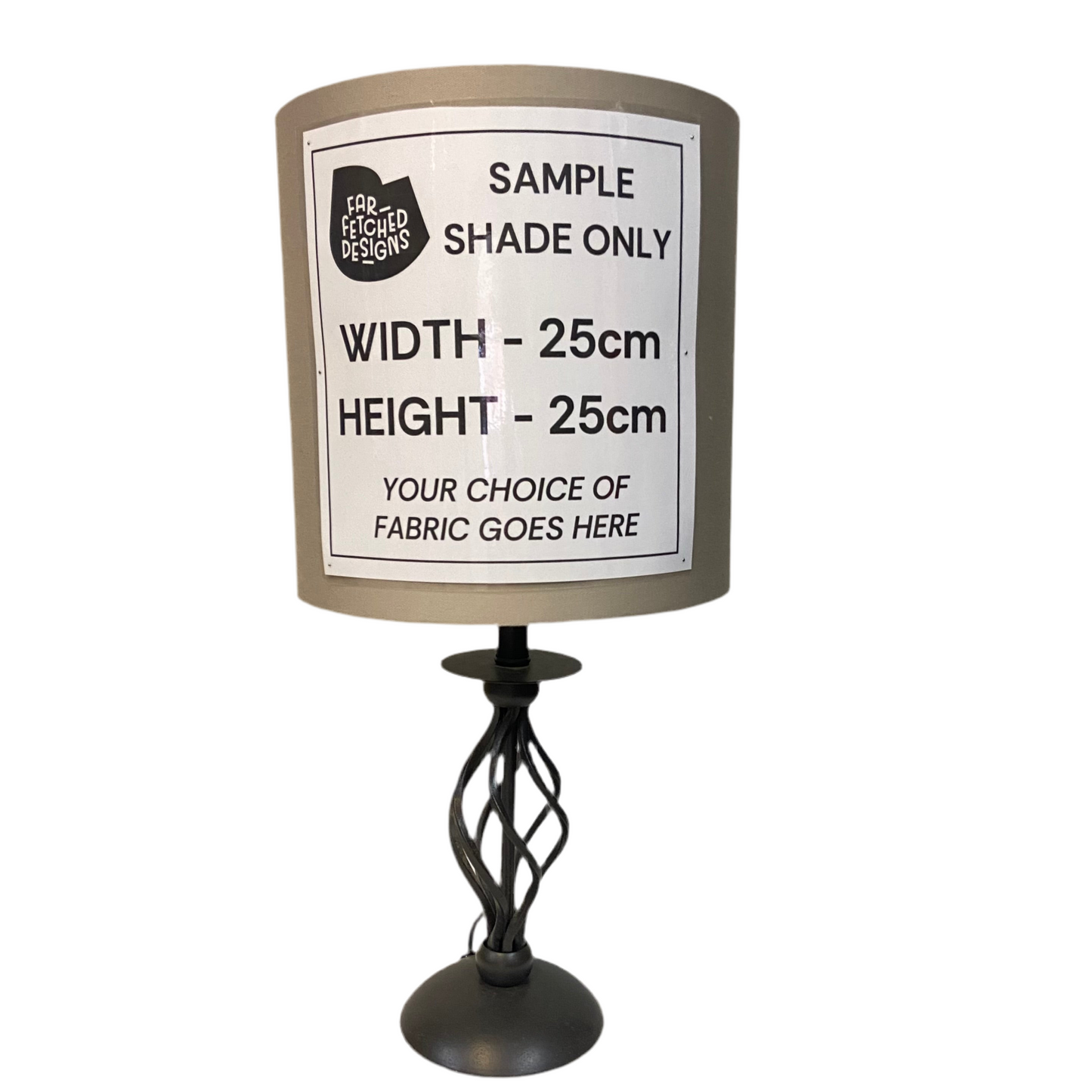 Lamp Base Only - Twisted Iron Table Lamp