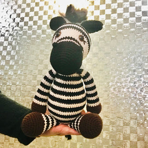 Crochet Zebra Toy