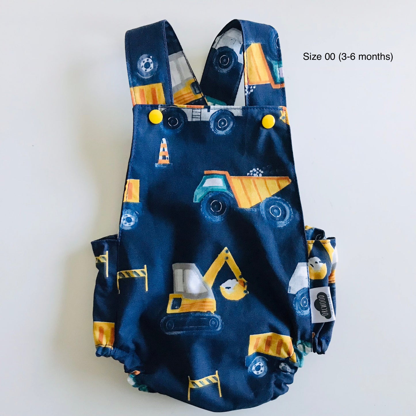 Baby Toddler Summer Romper - Diggers & Trucks