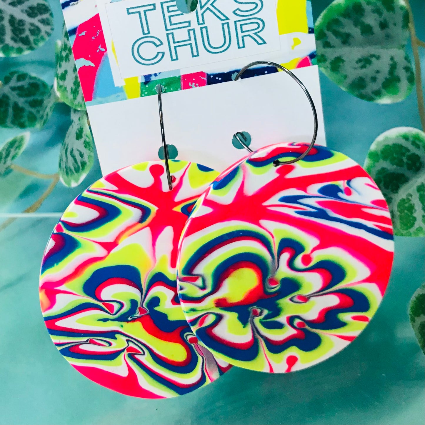 Polymer Clay Earrings - Spheres