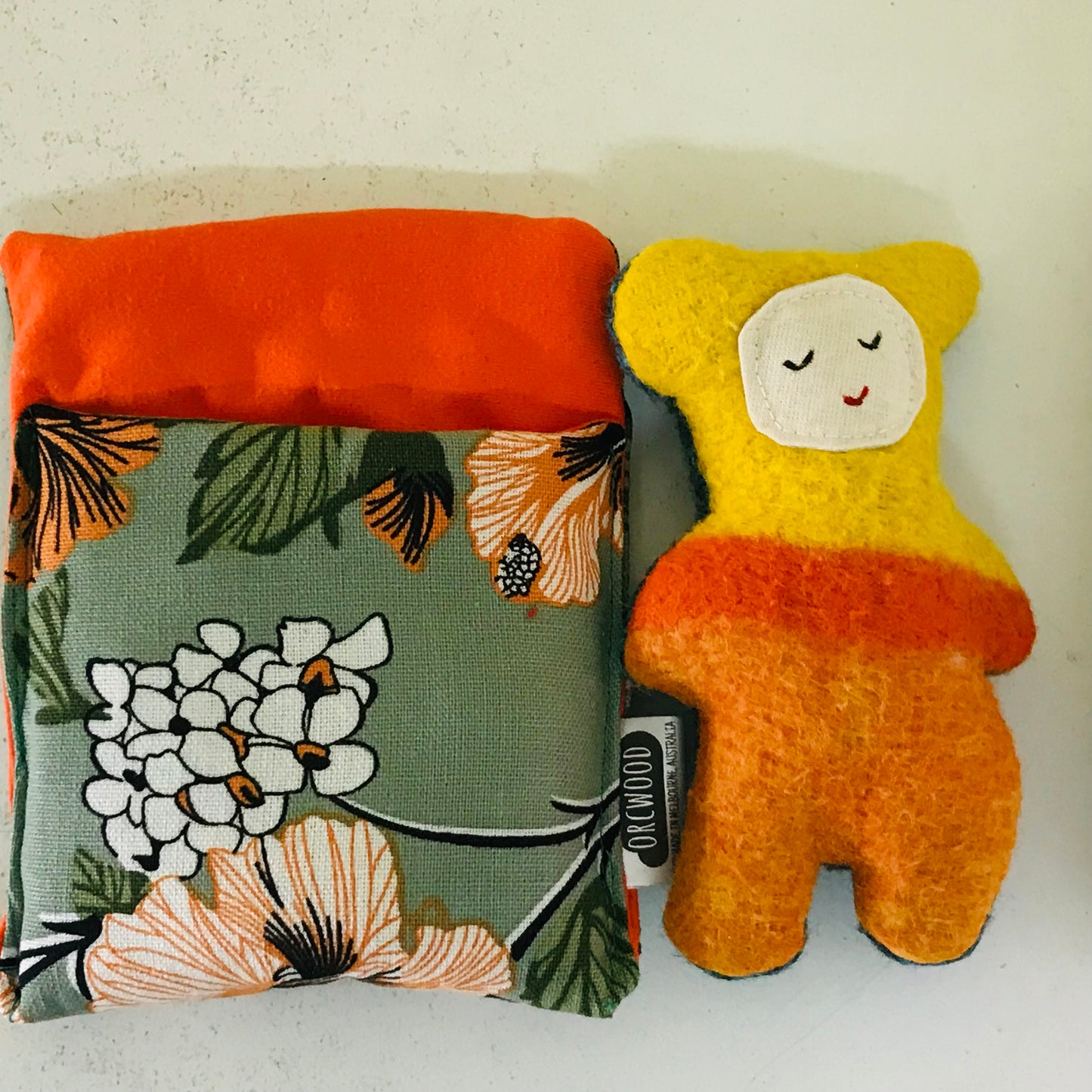 Handmade OOAK Mini Sleepy Bear with Sleeping Bag