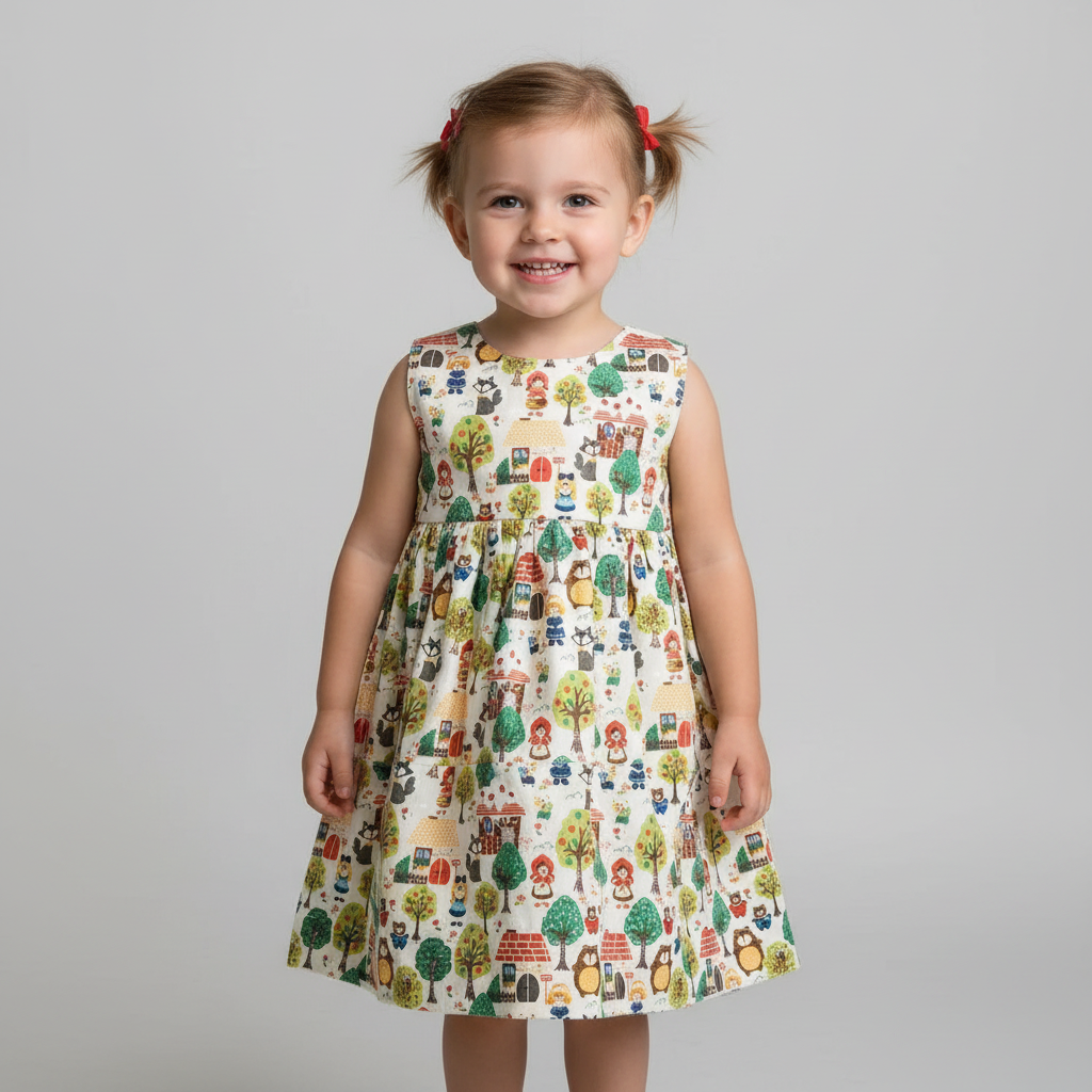 Girls empire handmade dress - Fairy Tales