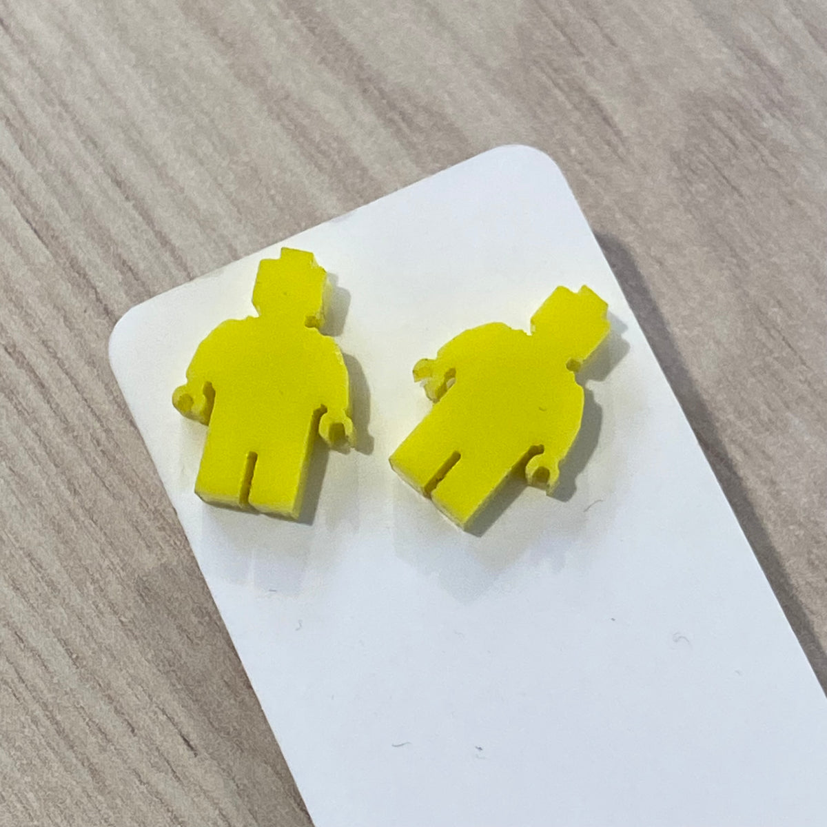 Novelty Studs Earrings - Graphic Acrylic