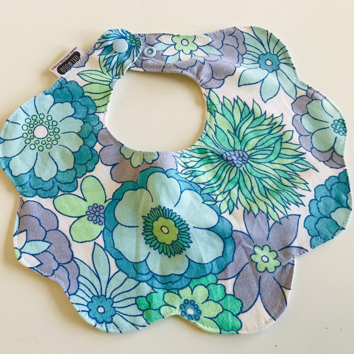 Bibs - Handmade Scalloped baby and toddler bib