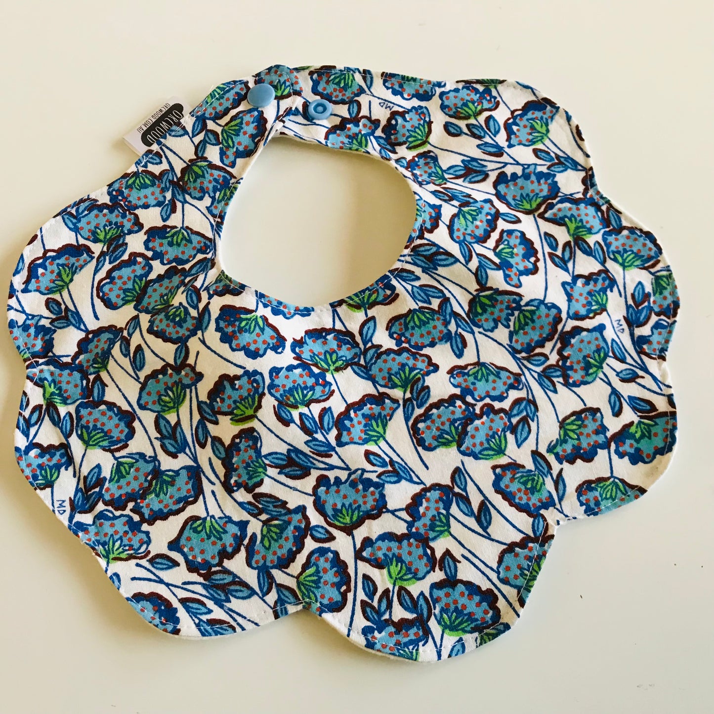 Bibs - Handmade Scalloped baby and toddler bib