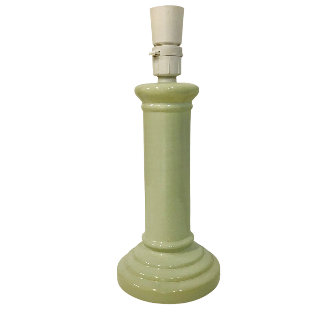 Lamp Base Only - Sage Gloss Ceramic Column Table Lamp