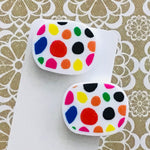 Novelty Studs Earrings - Graphic Acrylic