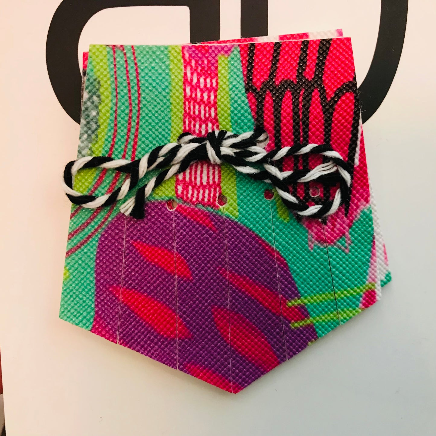 Hand painted leather, faux-leather, perspex & vinyl Shoe Tassel Fringe