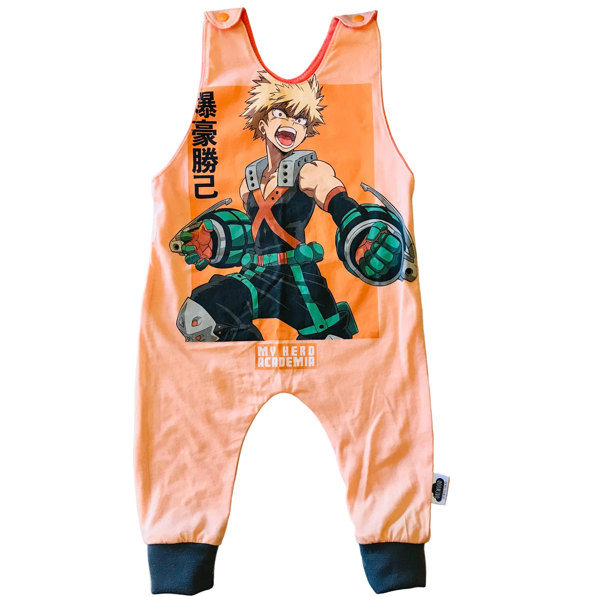 Baby Toddler Long Romper - UPCYCLED TEE My Hero Academia