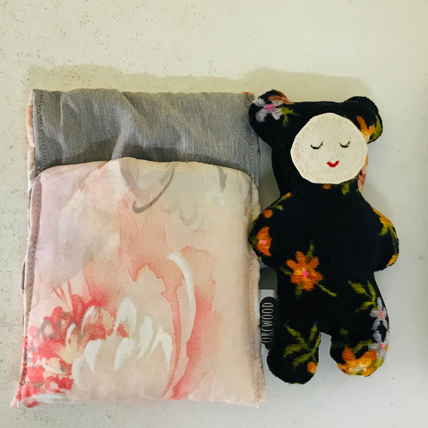 Handmade OOAK Mini Sleepy Bear with Sleeping Bag