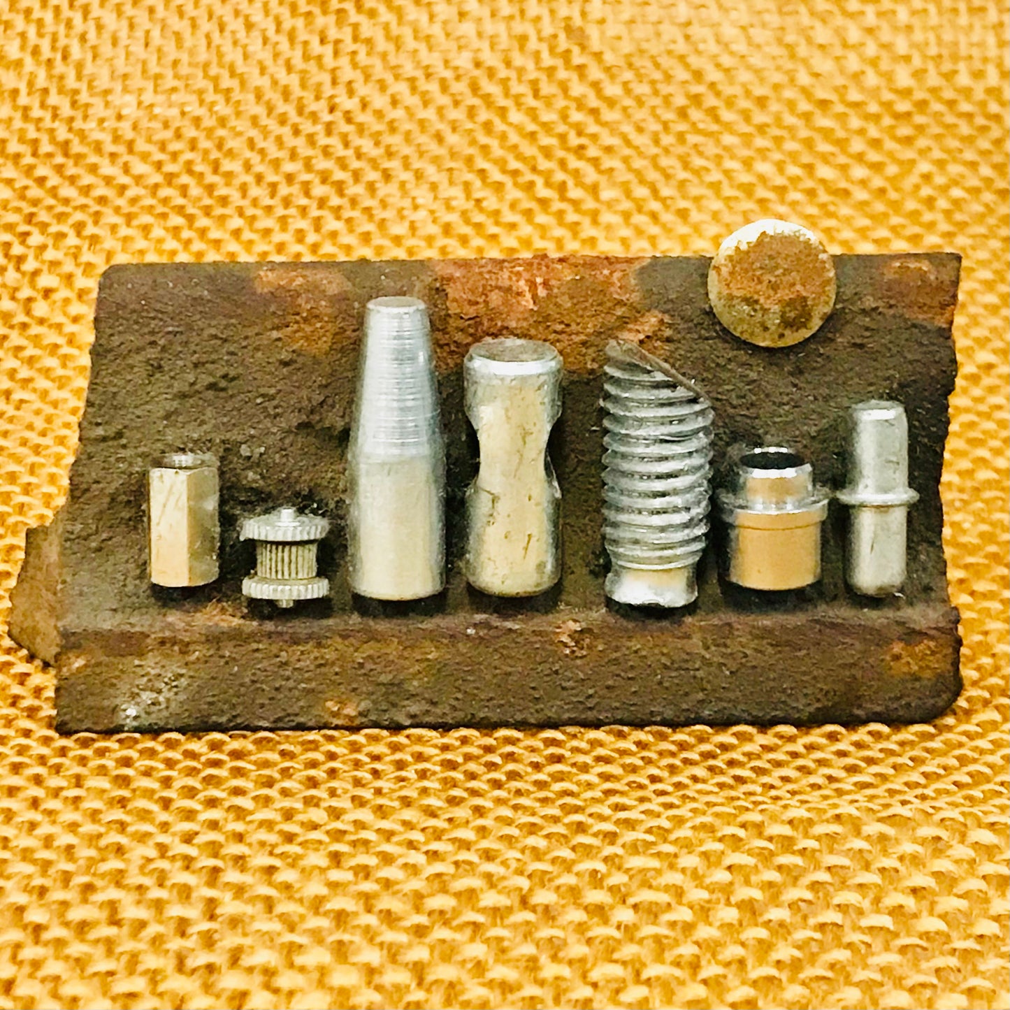 Found Object Sculpture - Bad Moon Rising 4: Moon Rust