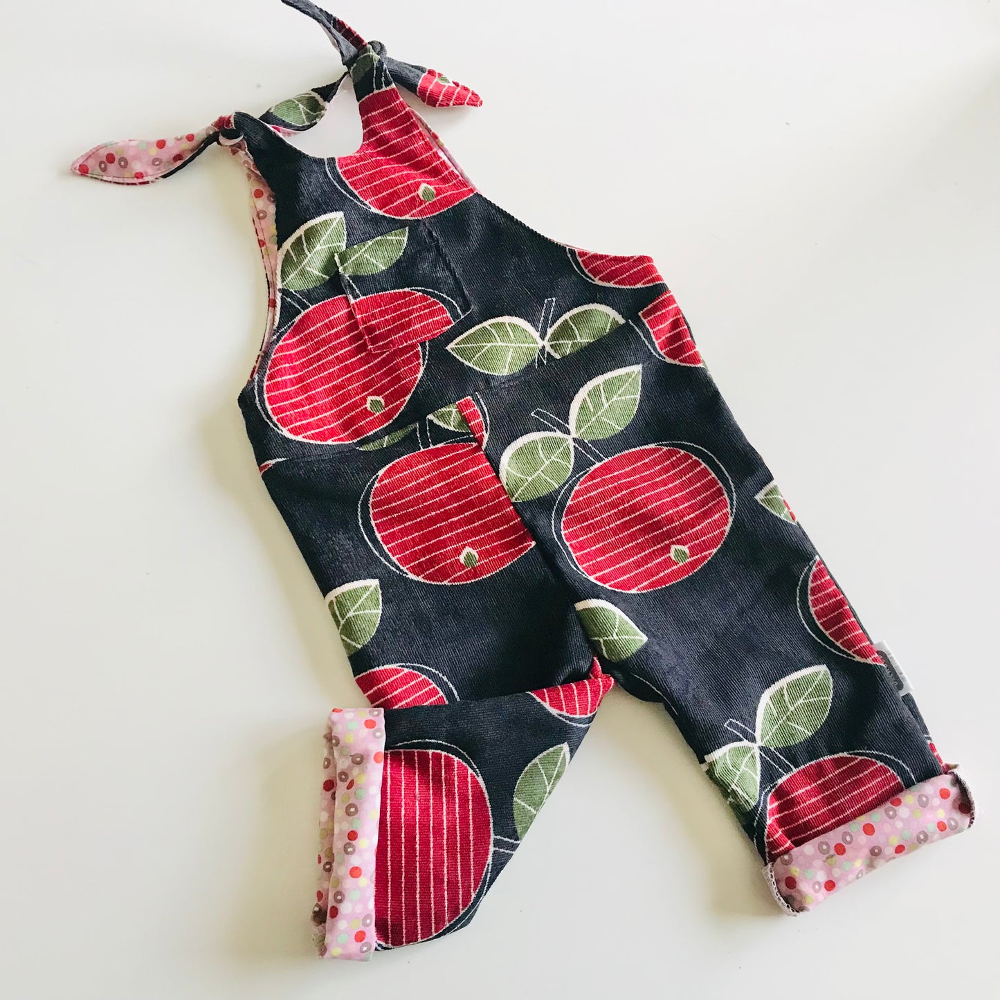 Kids Overalls Dungarees - Apples