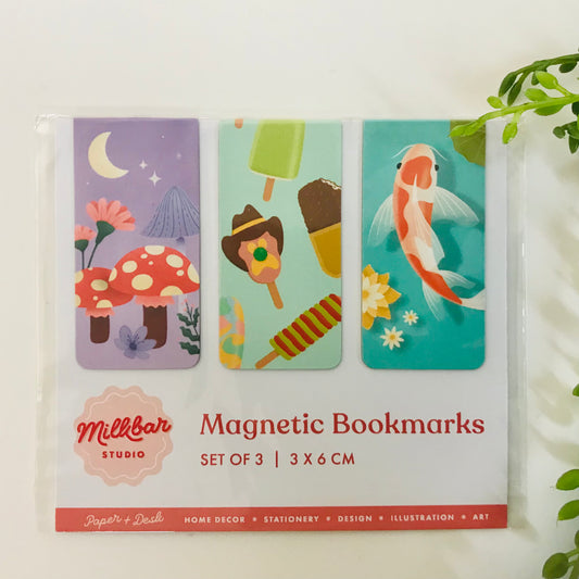 Illustrated Magnetic Bookmark