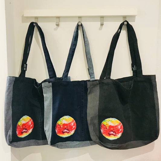 Hottest Earth Climate Change Up-Cycled Handmade Denim Tote Bags