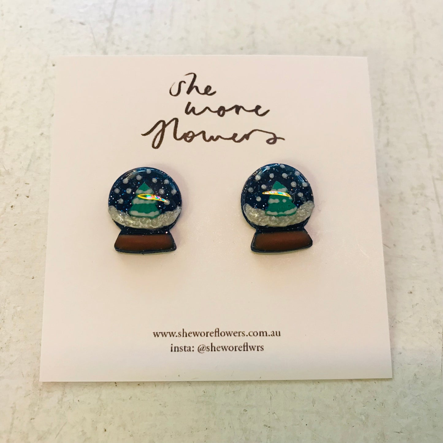 Christmas Polymer Clay Earrings - Small Studs