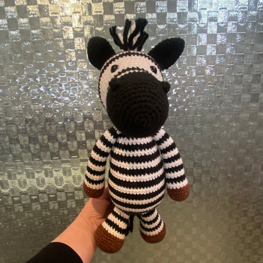 Crochet Zebra Toy