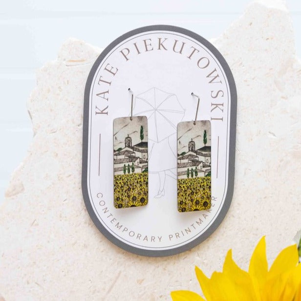 Aluminium Original Art Earrings