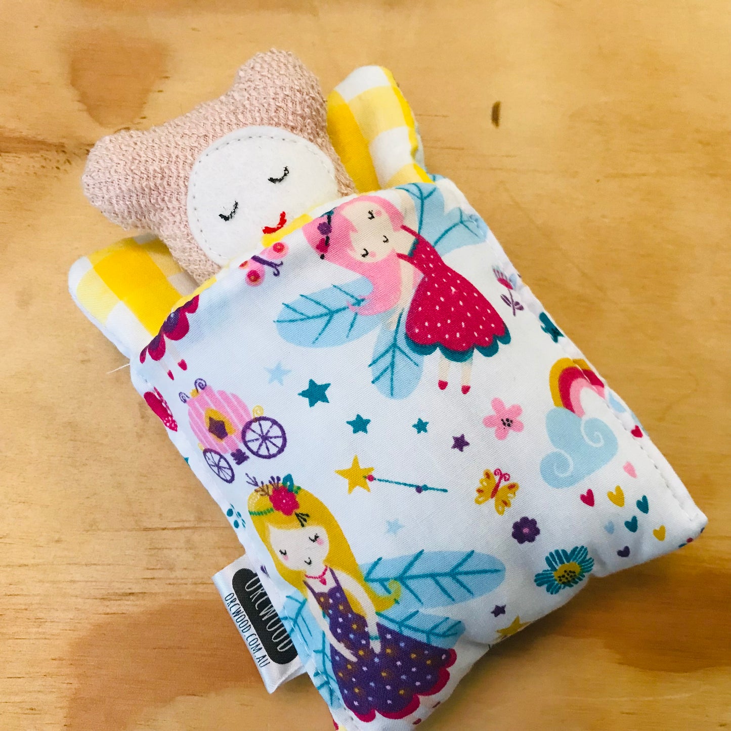 Handmade OOAK Mini Sleepy Bear with Sleeping Bag