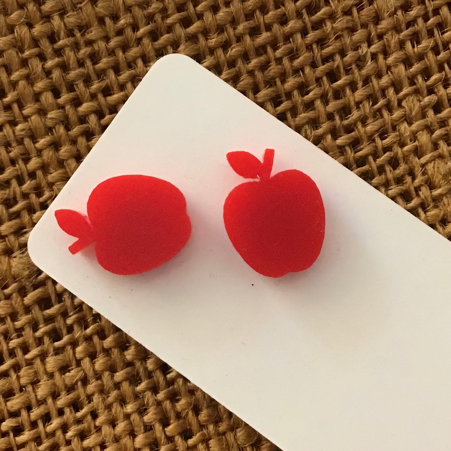 Novelty Studs Earrings - Graphic Acrylic