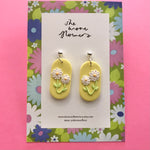 Floral Polymer Clay Bouquet Dangle Earrings